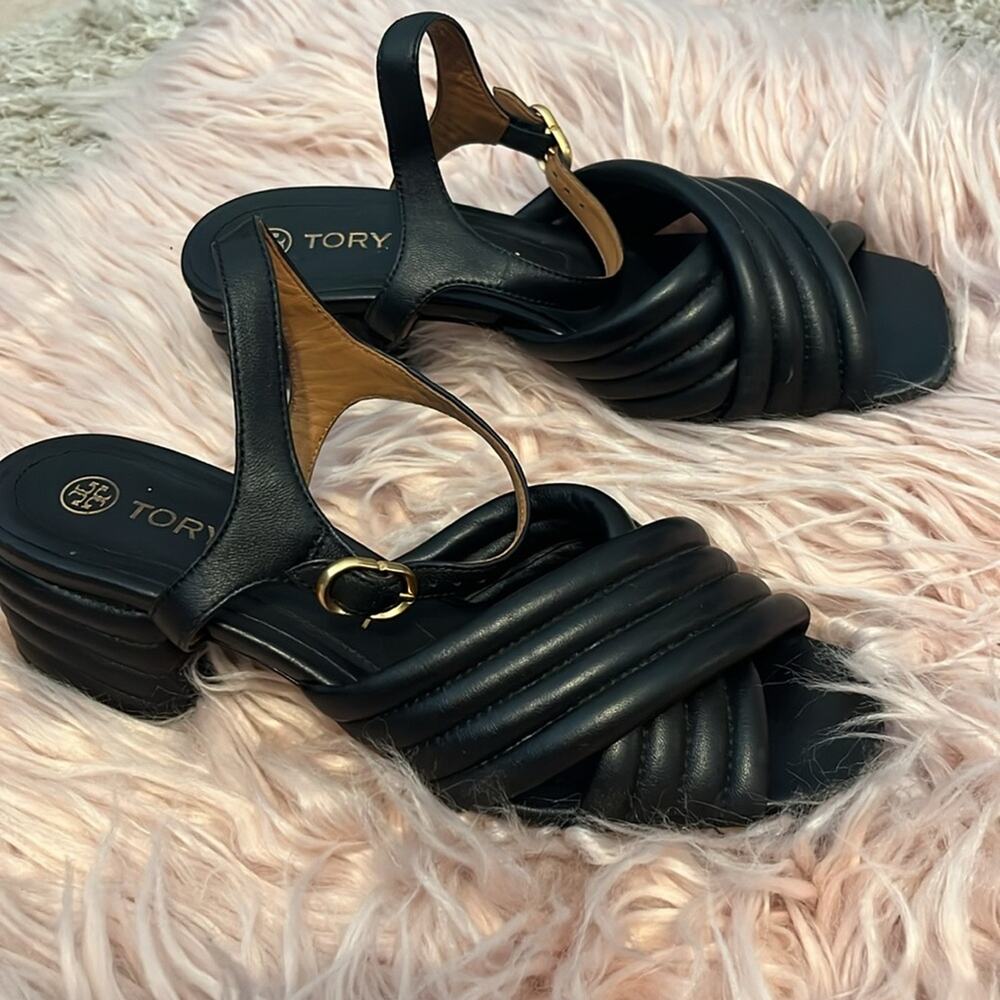 🎉 Tory Burch Kira quilted 55mm block heel SOLD OUT STYLE! - Picture 2 of 8
